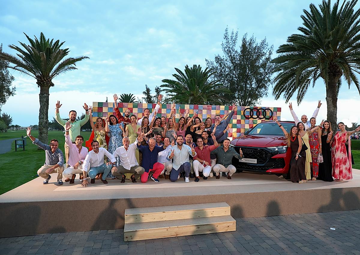 Imagen secundaria 1 - El arte conquista Maspalomas Golf en una nueva edición de Audi Golf Night by Mahou &amp; Lopesan