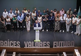 Imagen del cierre del congreso nacional de Nueva Canarias el pasado domingo, tras elegir a la nueva dirección.