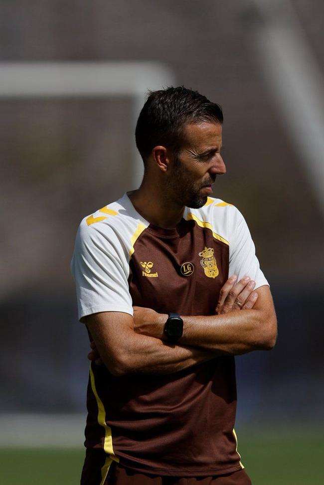 Luis García, durante un entrenamiento.