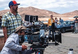 Cámaras durante la grabación de un rodaje el año pasado en las islas.