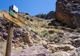 Inicio del sendero rehabilitado.