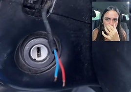 Imagen del coche forzado.