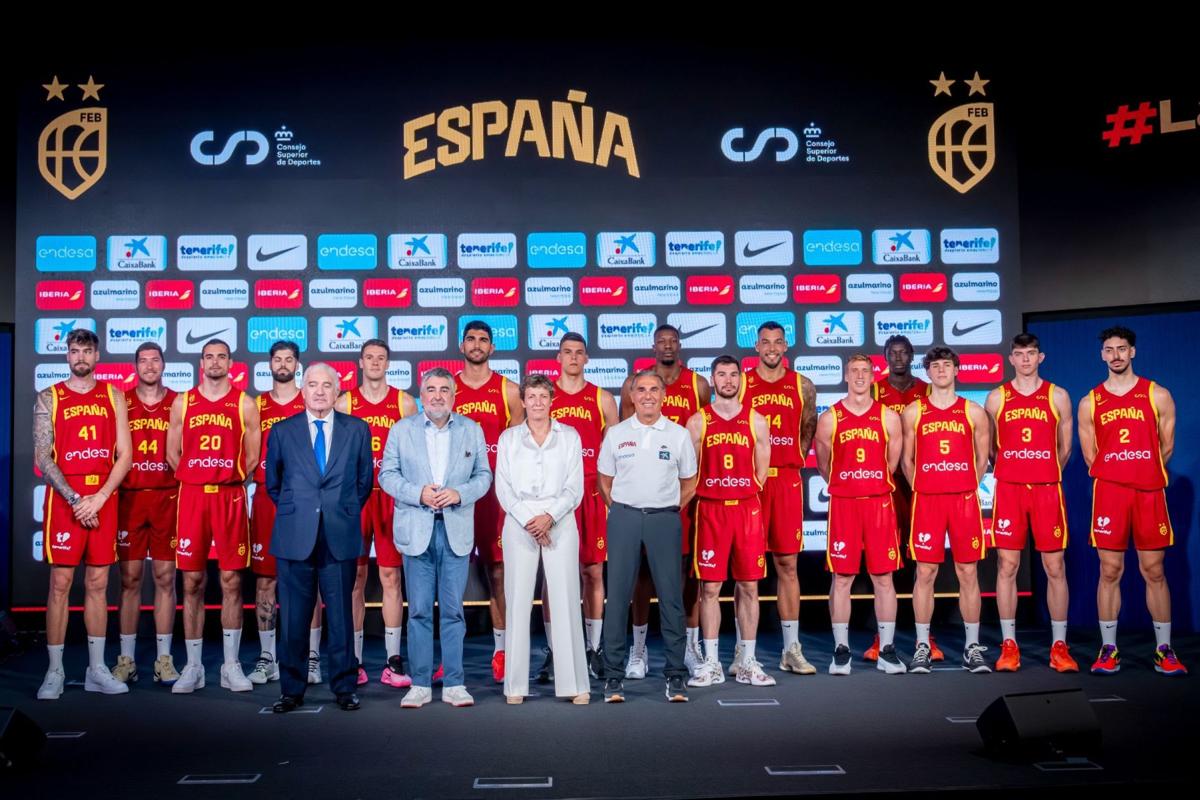 La selección absoluta masculina se presentó este martes en la sede de Endesa con la vista puesta en el Eurobasket 2025.