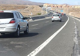 Imagen de la GC-1 a su paso por Maspalomas.