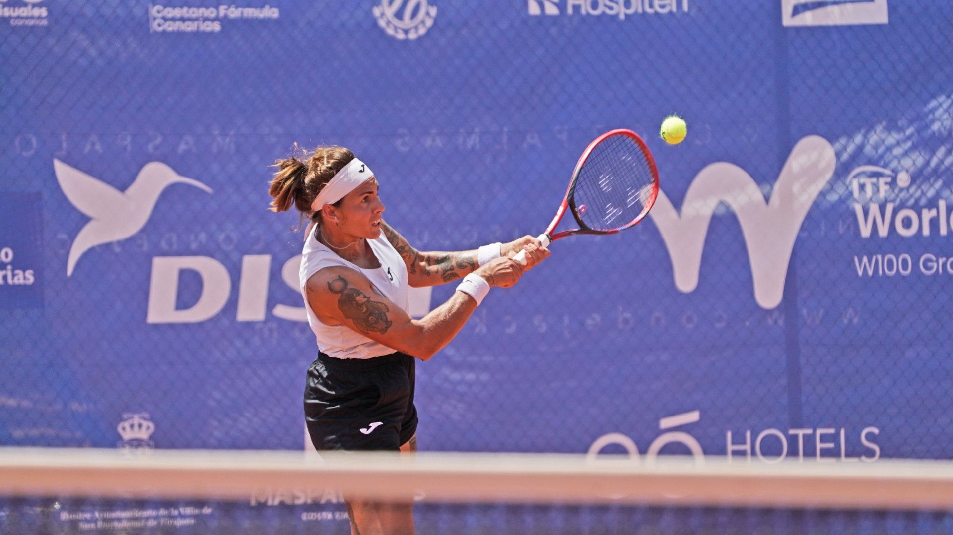 Bolsova, en plena faena.