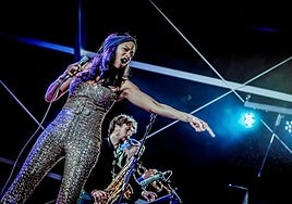 La cantante norteamericana Acantha Lang.