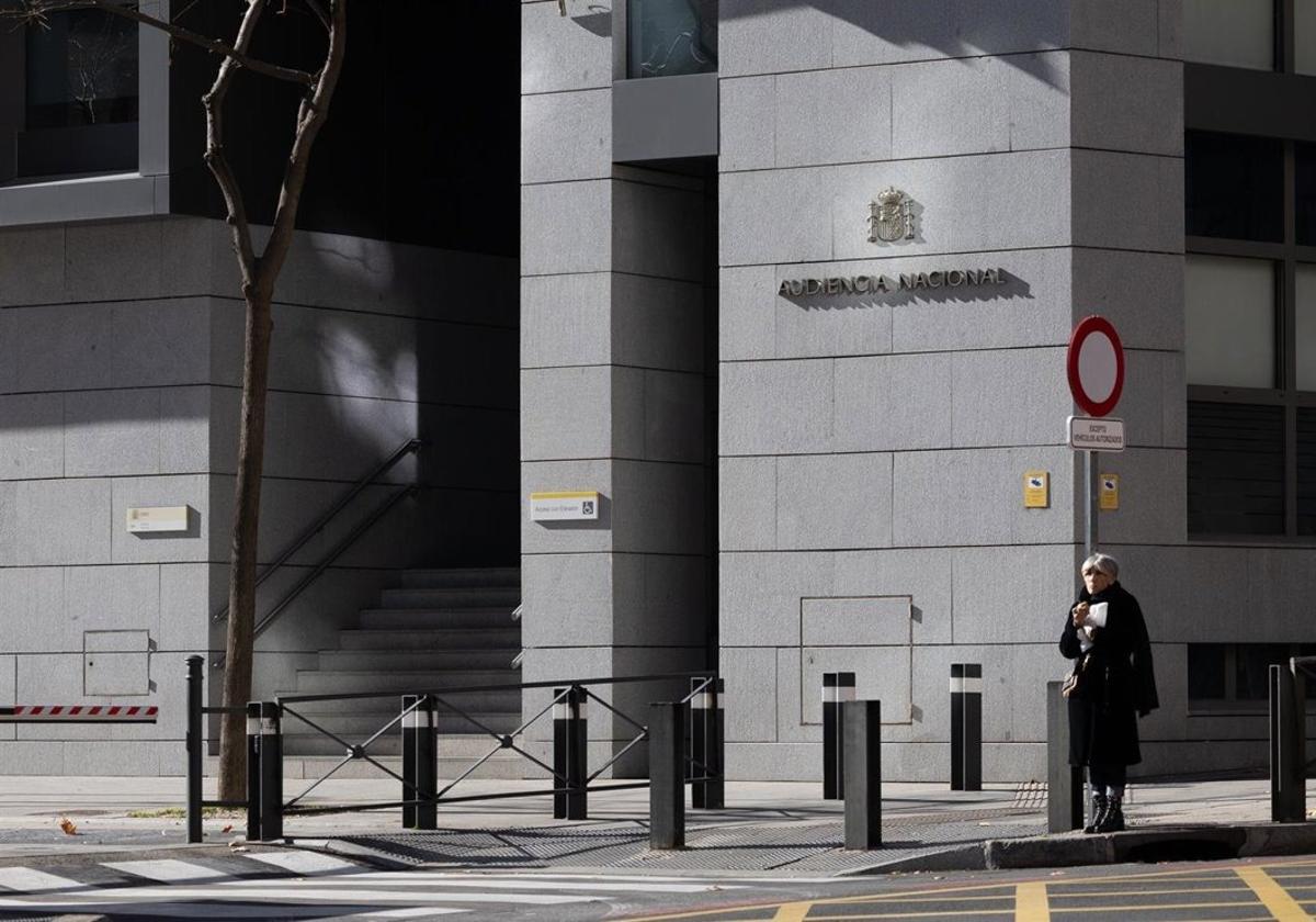 Entrada a la Audiencia Nacional en la calle García Gutiérrez, 1, a 13 de enero de 2025, en Madrid.