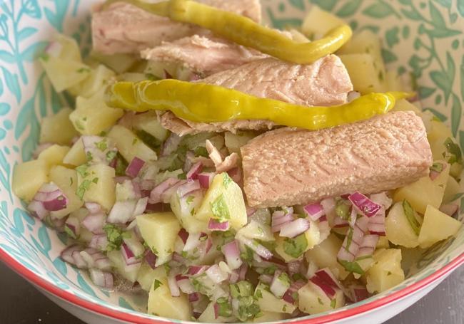 Papas aliñadas mejoradas