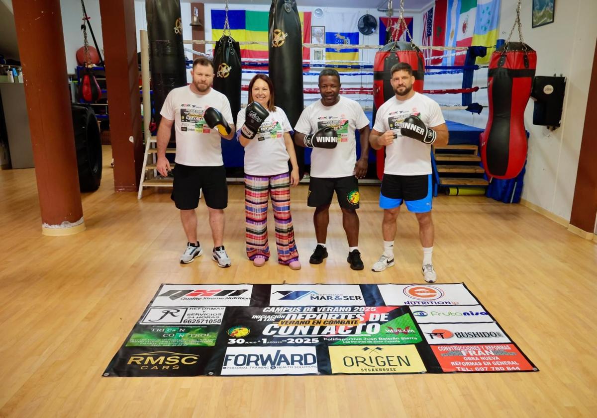 Imagen principal - Emocionante y exitosa clausura del Campus de Iniciación a los Deportes de Contacto