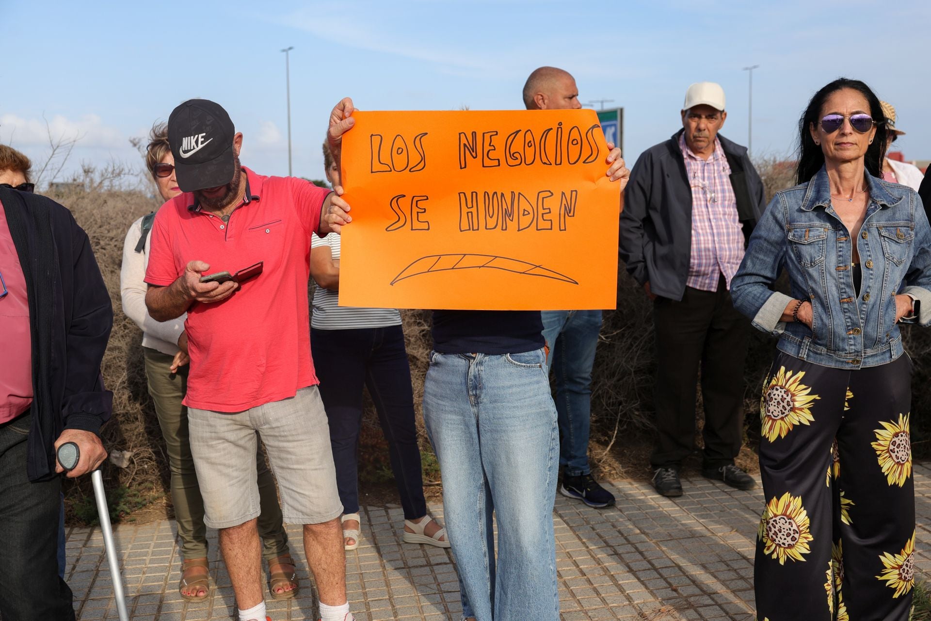 Vecinos de La Pardilla durante una de las concentraciones realizadas hasta el momento.
