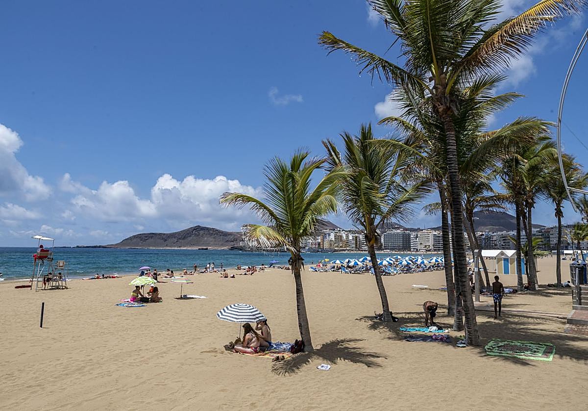 Fotografía de archivo de la playa de Las Canteras.