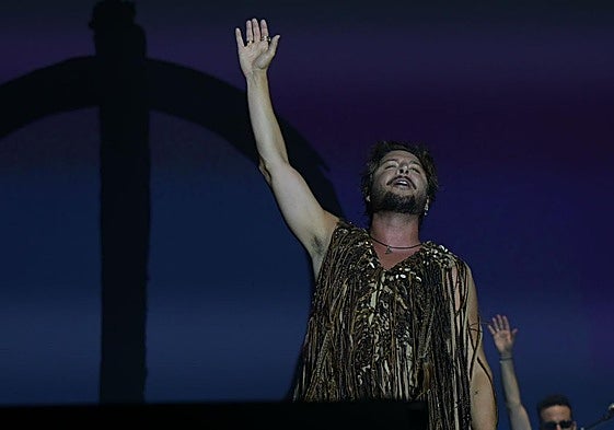 Manuel Carrasco durante su actuación en el Canarias People Fest.