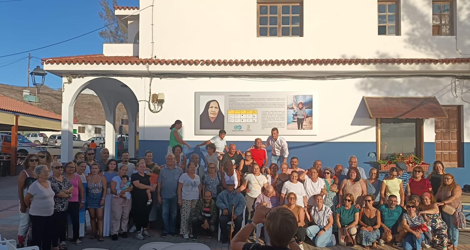 Imagen del acto celebrado en la Cofradía de Pescadores de La Aldea.