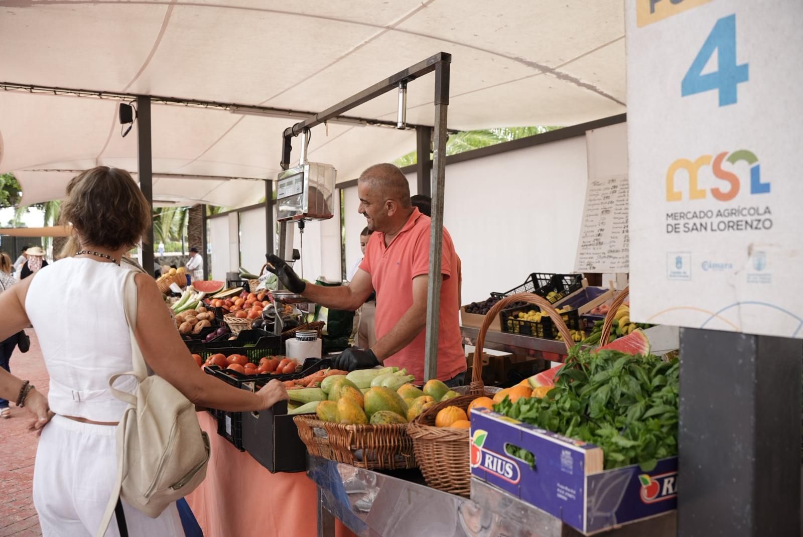 Mercado agrícola y muestra de artesanía Tasate con motivo de las fiestas de San Lorenzo