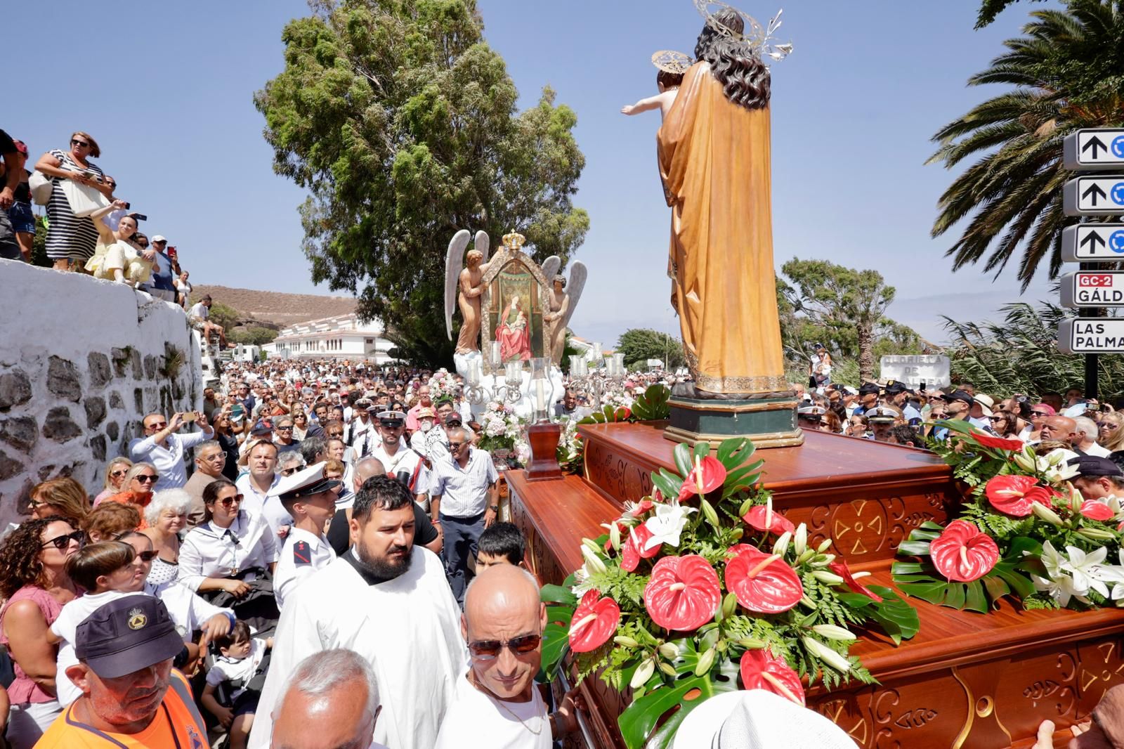 Así lució la procesión del Encuentro en Agaete