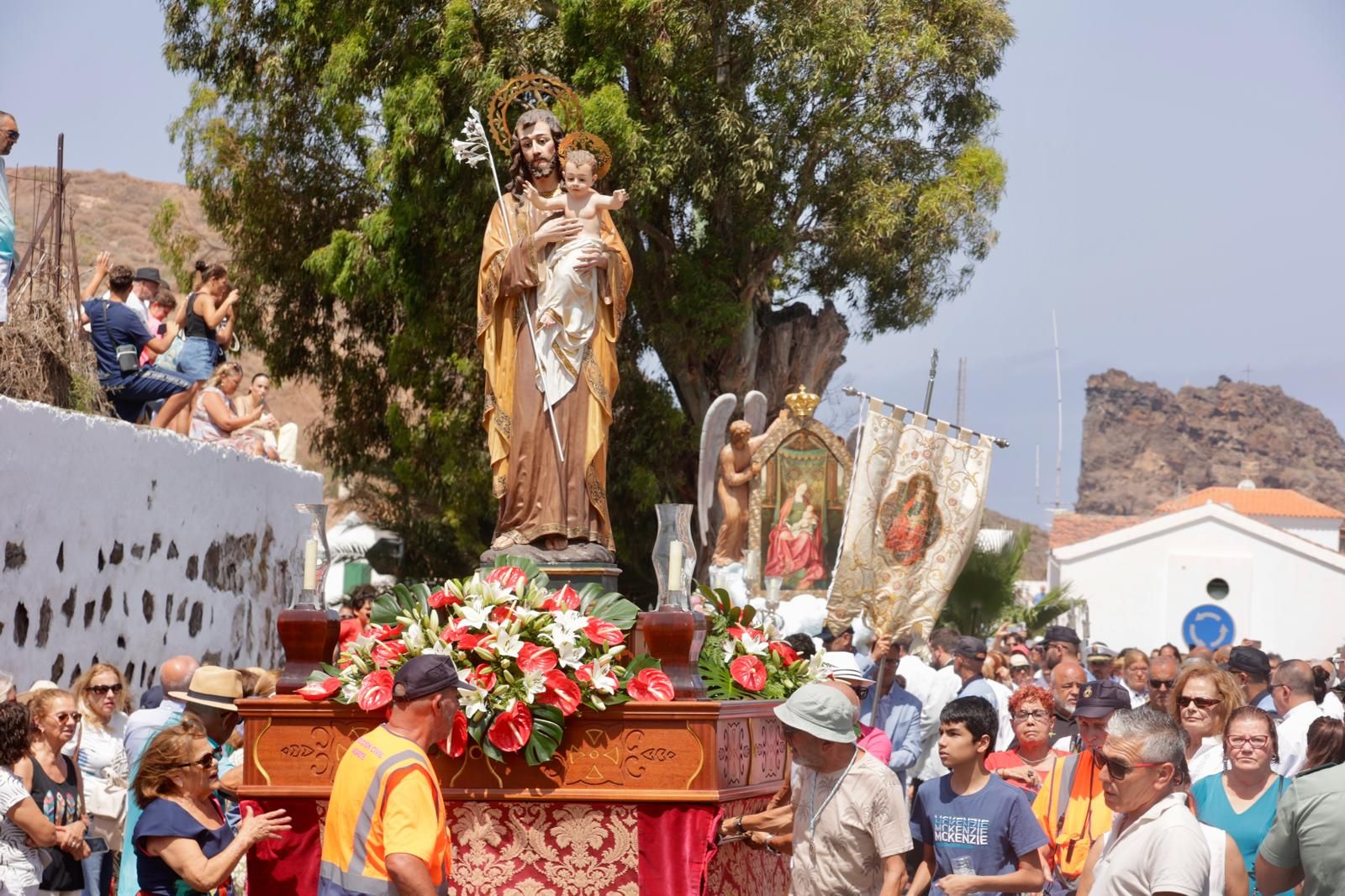 Así lució la procesión del Encuentro en Agaete