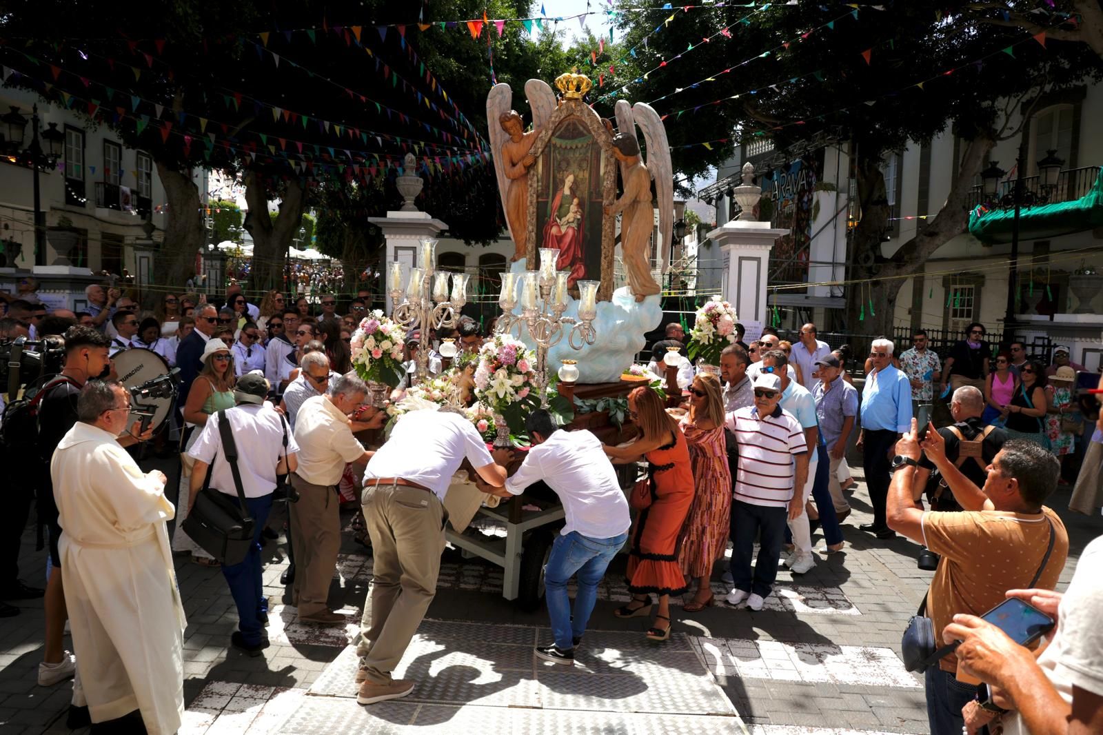 Así lució la procesión del Encuentro en Agaete