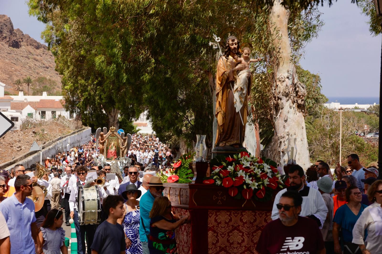 Así lució la procesión del Encuentro en Agaete