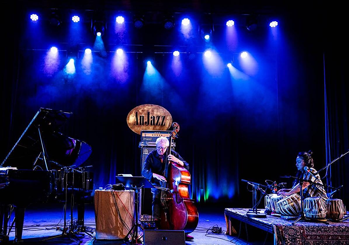 Bugge Wesseltoft, Arild Andersen y Sanskriti Shresthax, que actuarán en los Jameos del Agua.
