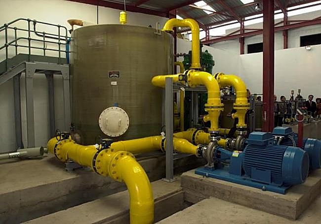 Instalaciones de la planta desaladora de agua de mar de La Aldea.