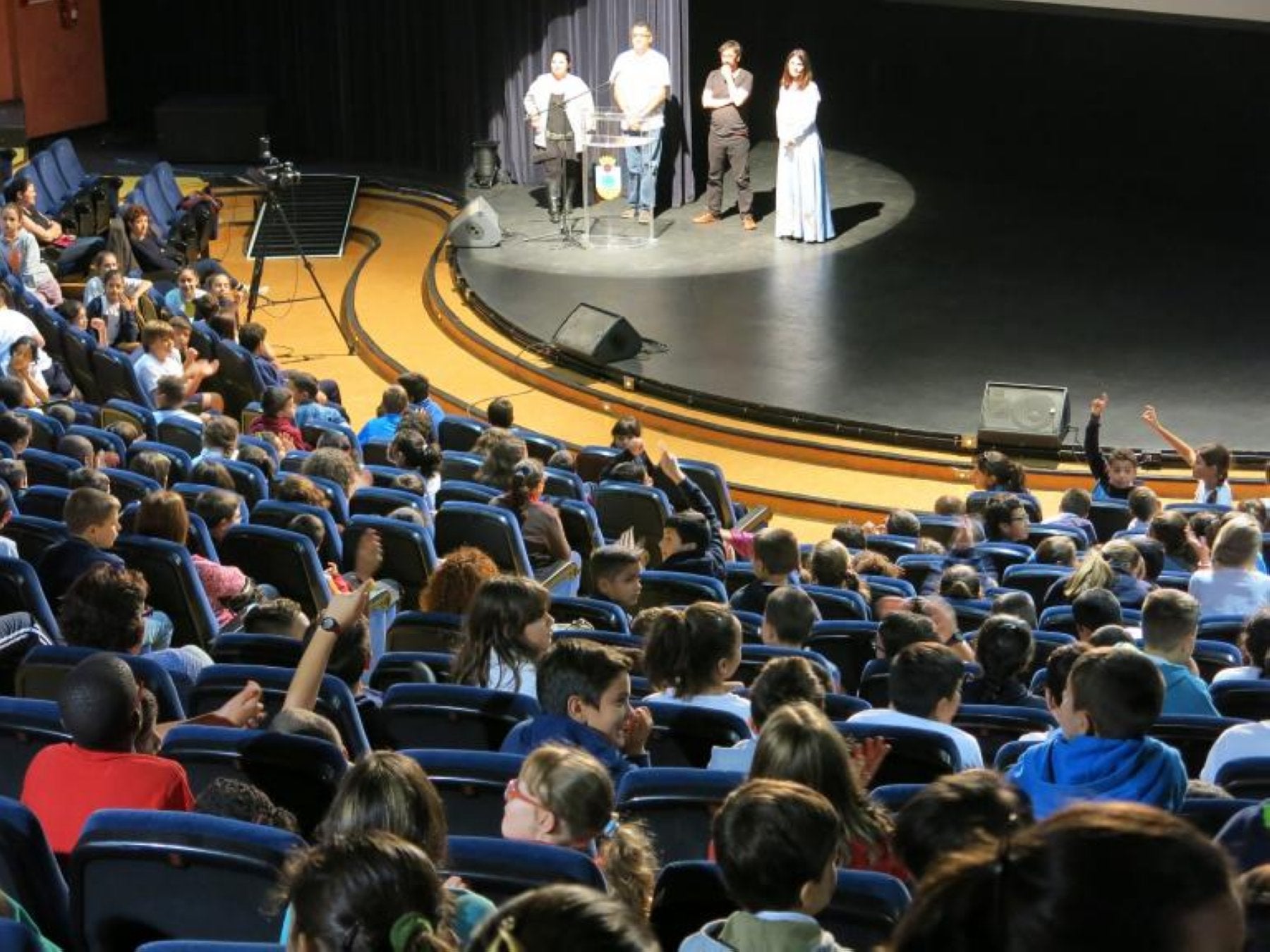Imagen de archivo de una actividad de San Rafael en Corto, en el Víctor Jara.