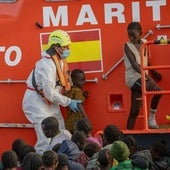 Imagen de archivo de la llegada de migrantes a las costas de El Hierro.