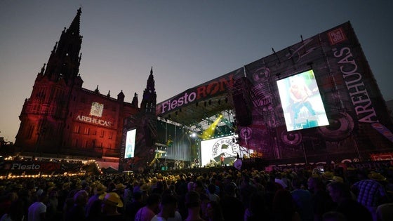Un momento de la primera jornada del FiestoRon, este viernes, en Arucas.