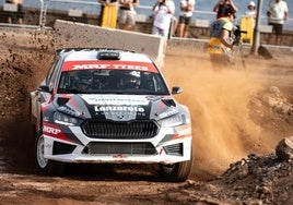 Raúl Hernández y José Murado mandan en el 27º edición del Rally Isla de Los Volcanes.