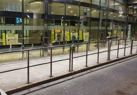 Aeropuerto de Gran Canaria durante la madrugada, días atrás,