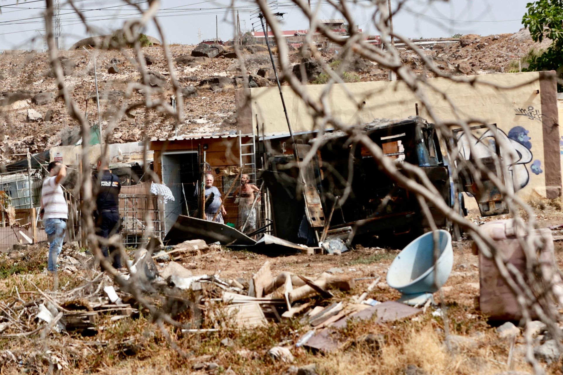 Así quedó el vehículo en el que murió un hombre calcinado en Ojos de Garza