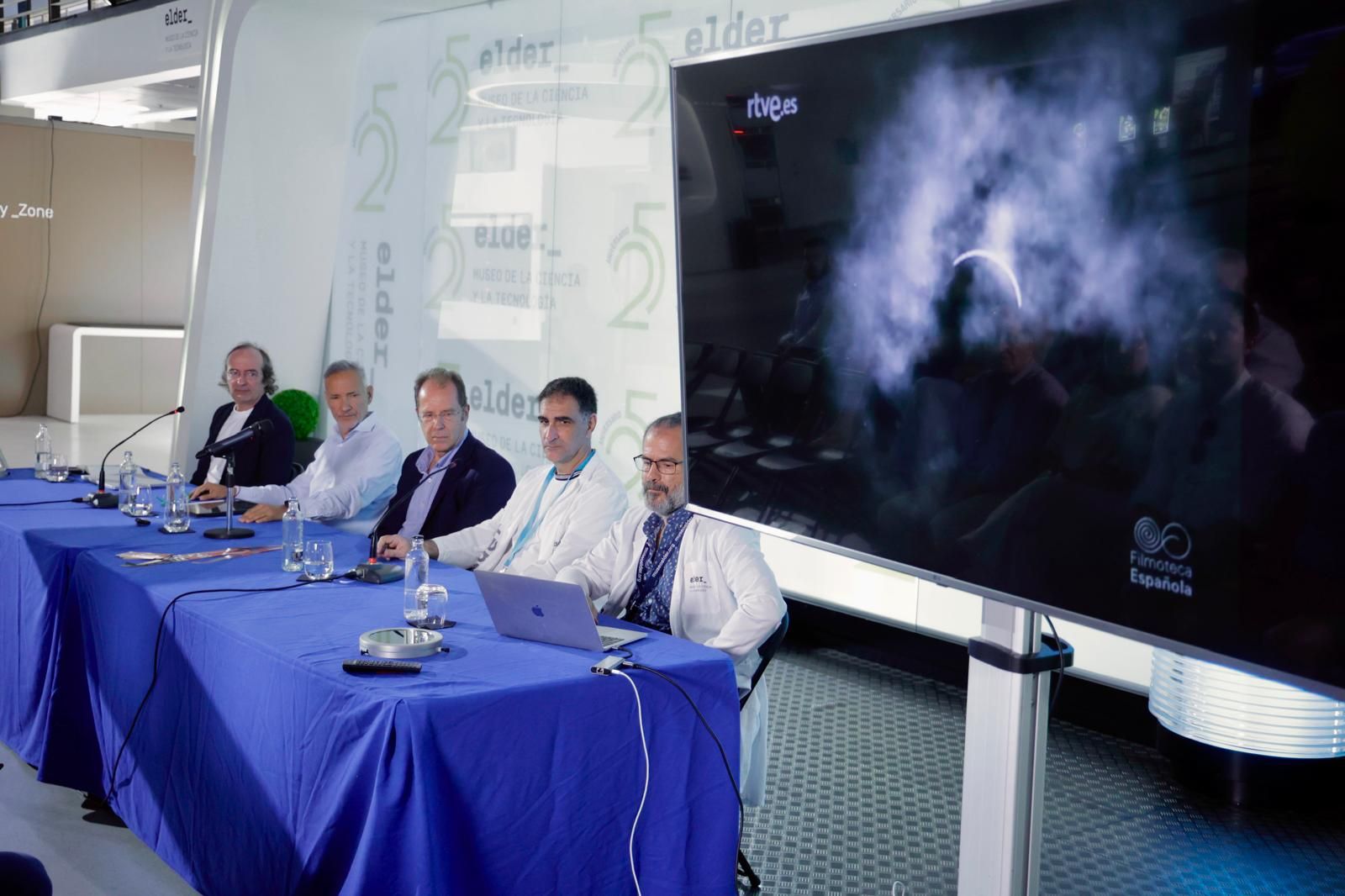 Así fue la presentación del trío ibérico de eclipses