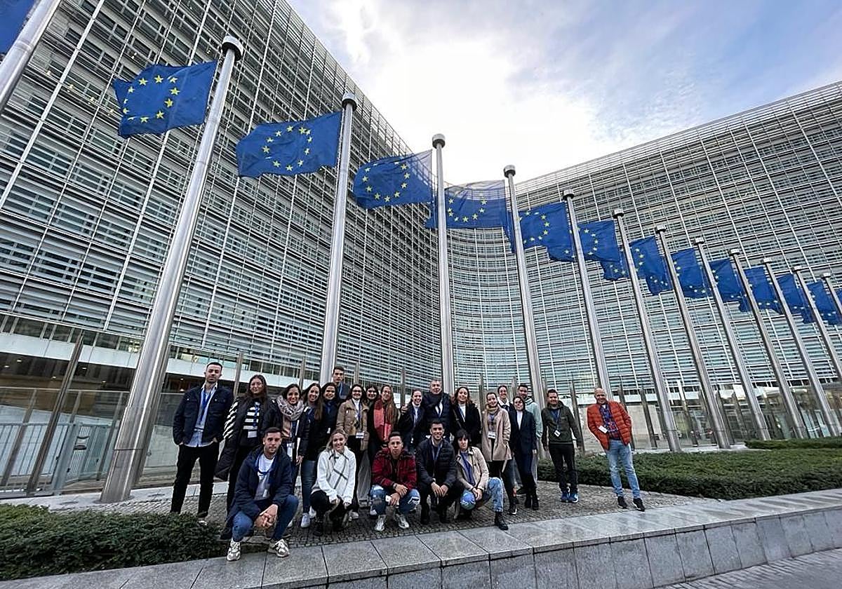 Participantes en una visita anterior al Parlamento Europeo.