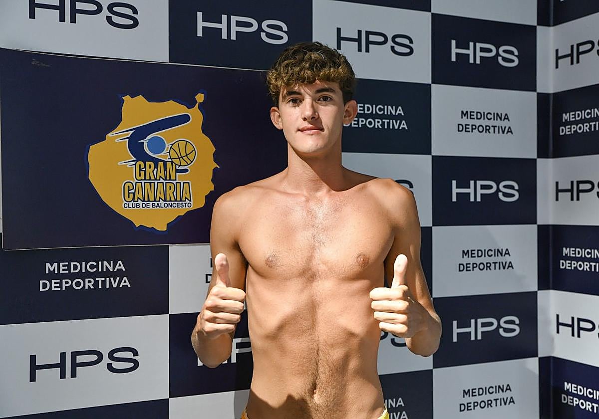 Gonzalo Cabrera, durante el reconocimiento.