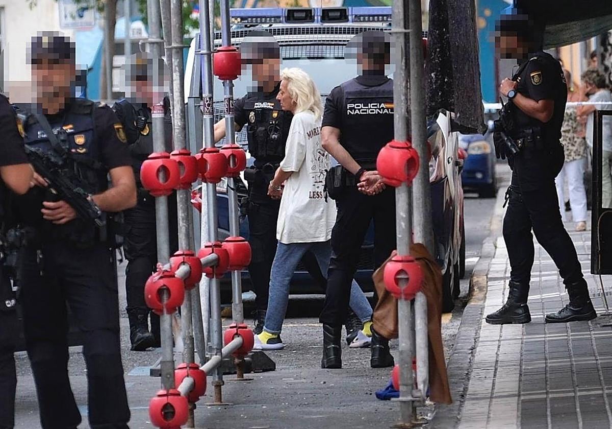 Imagen de una de las personas detenidas en Molino de Viento.