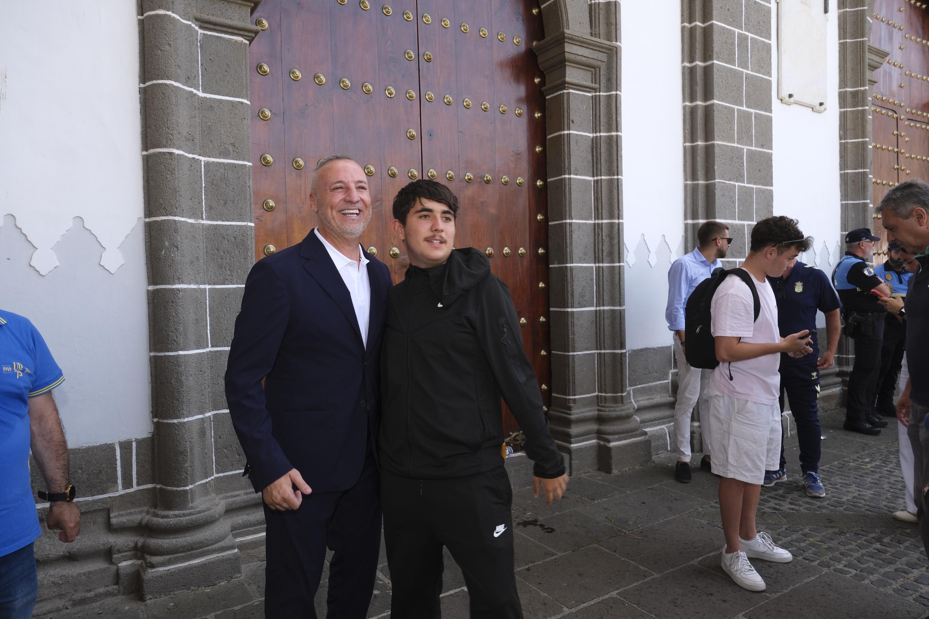 La UD visita Teror con ilusiones de Primera