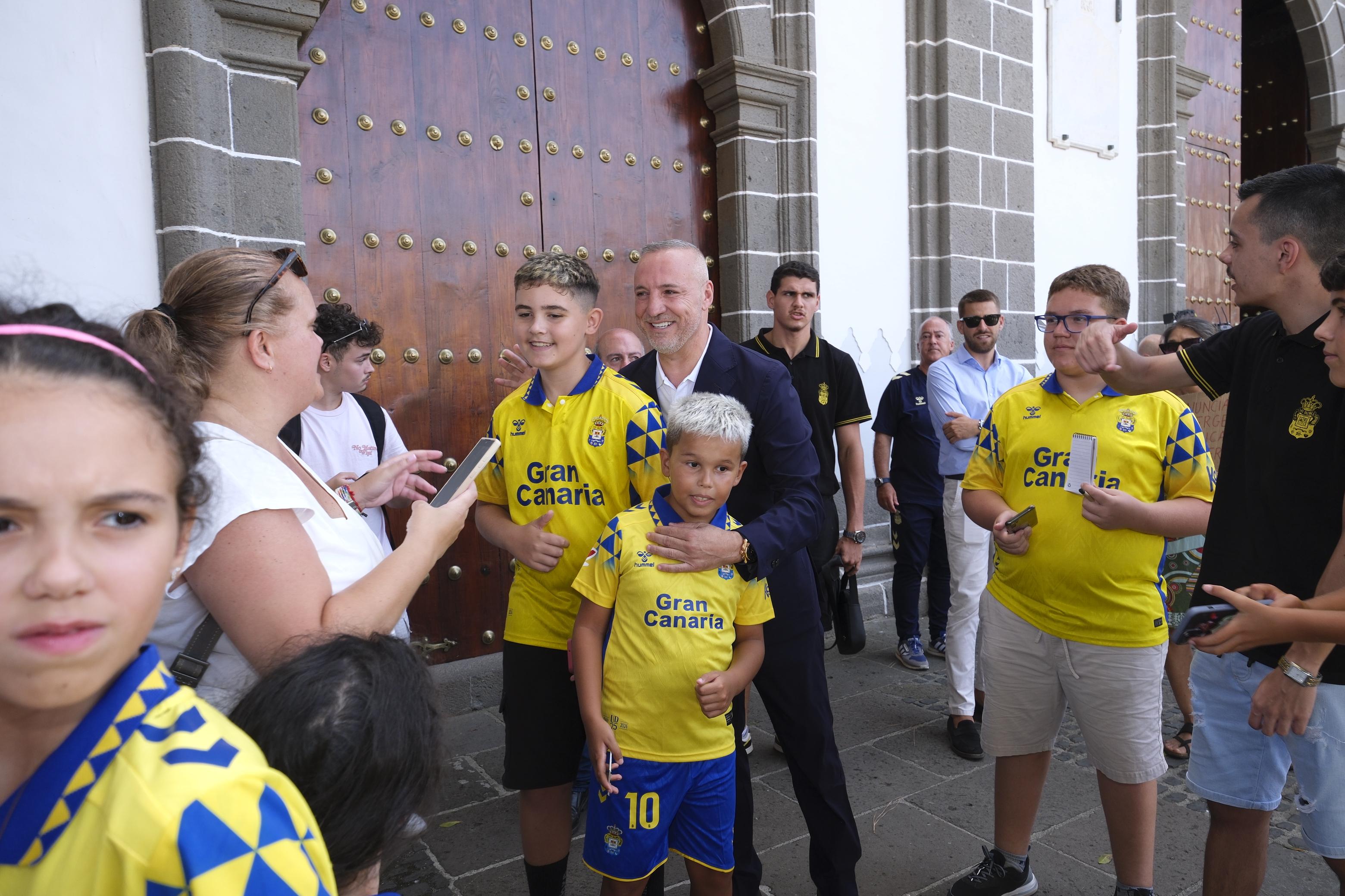 La UD visita Teror con ilusiones de Primera