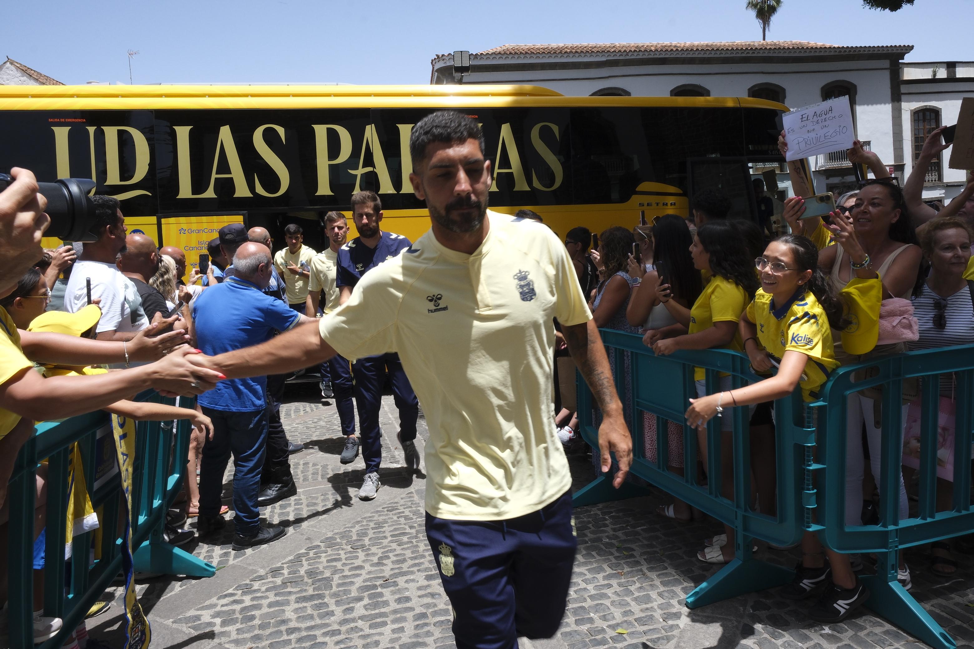 La UD visita Teror con ilusiones de Primera