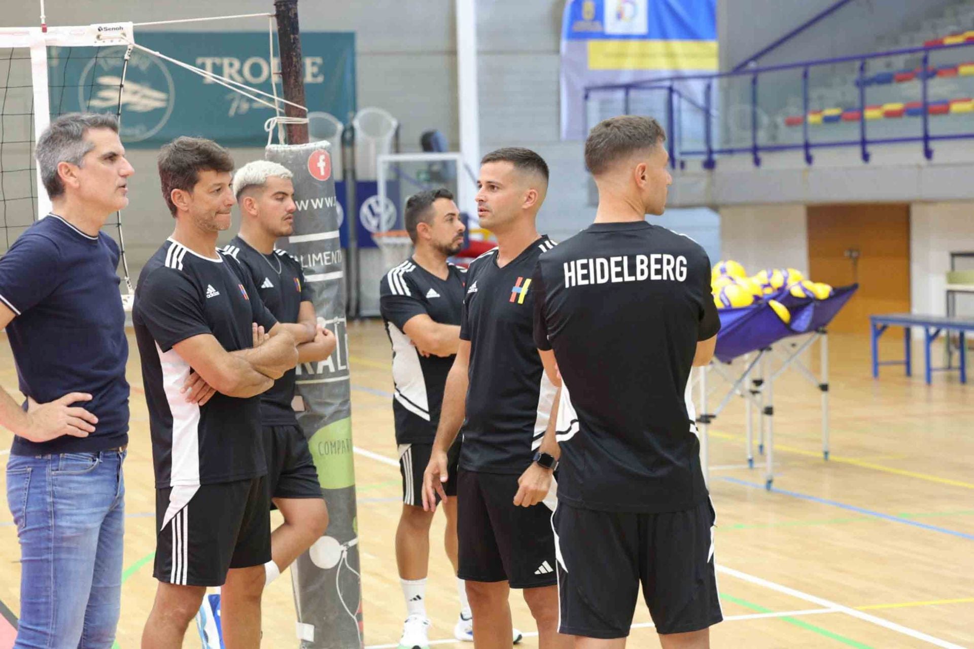 El primer entreno Heidelberg Voleibol, en imágenes