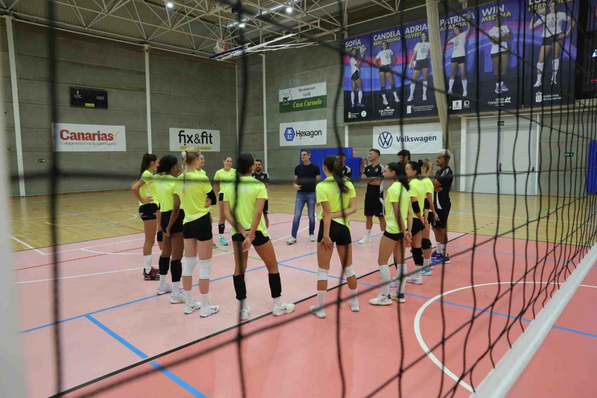 El primer entreno Heidelberg Voleibol, en imágenes
