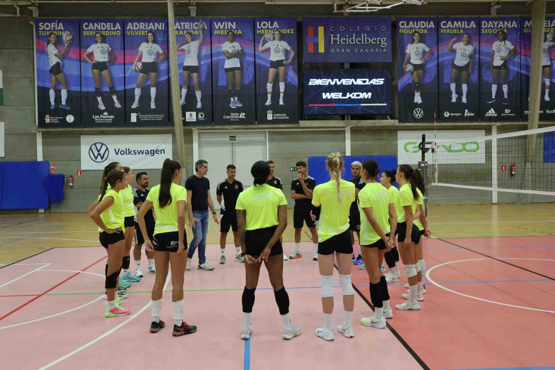 El primer entreno Heidelberg Voleibol, en imágenes