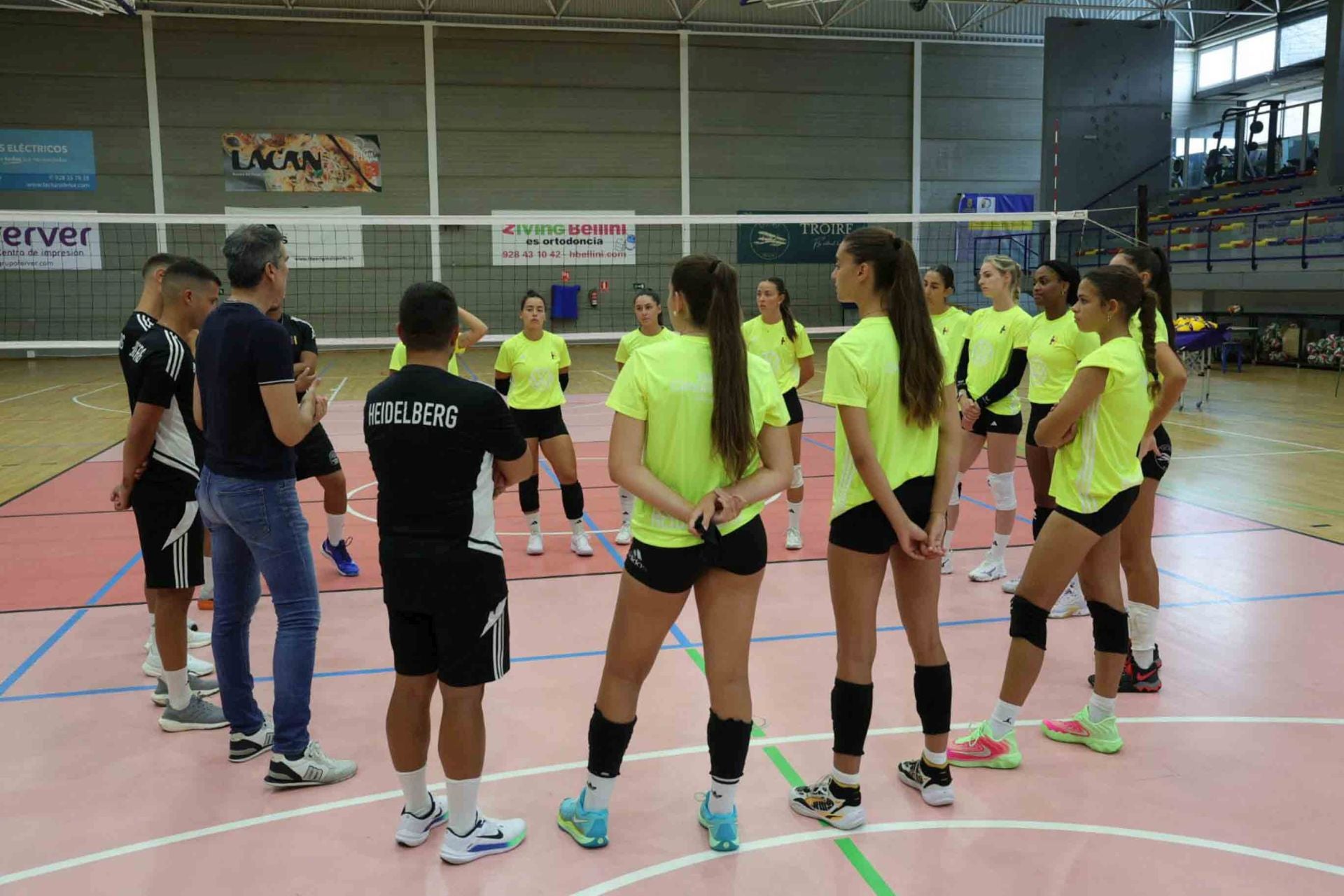 El primer entreno Heidelberg Voleibol, en imágenes
