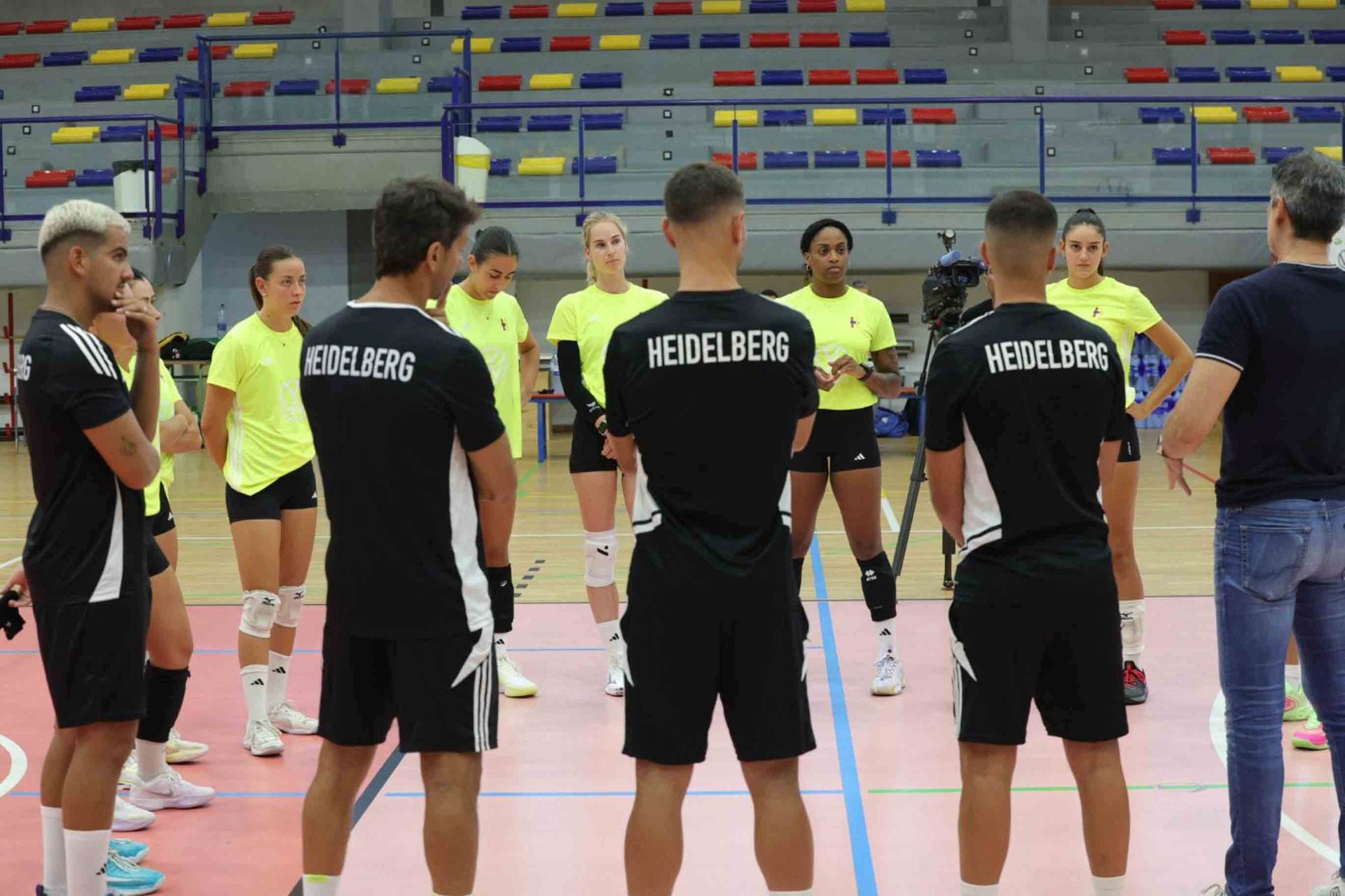 El primer entreno Heidelberg Voleibol, en imágenes