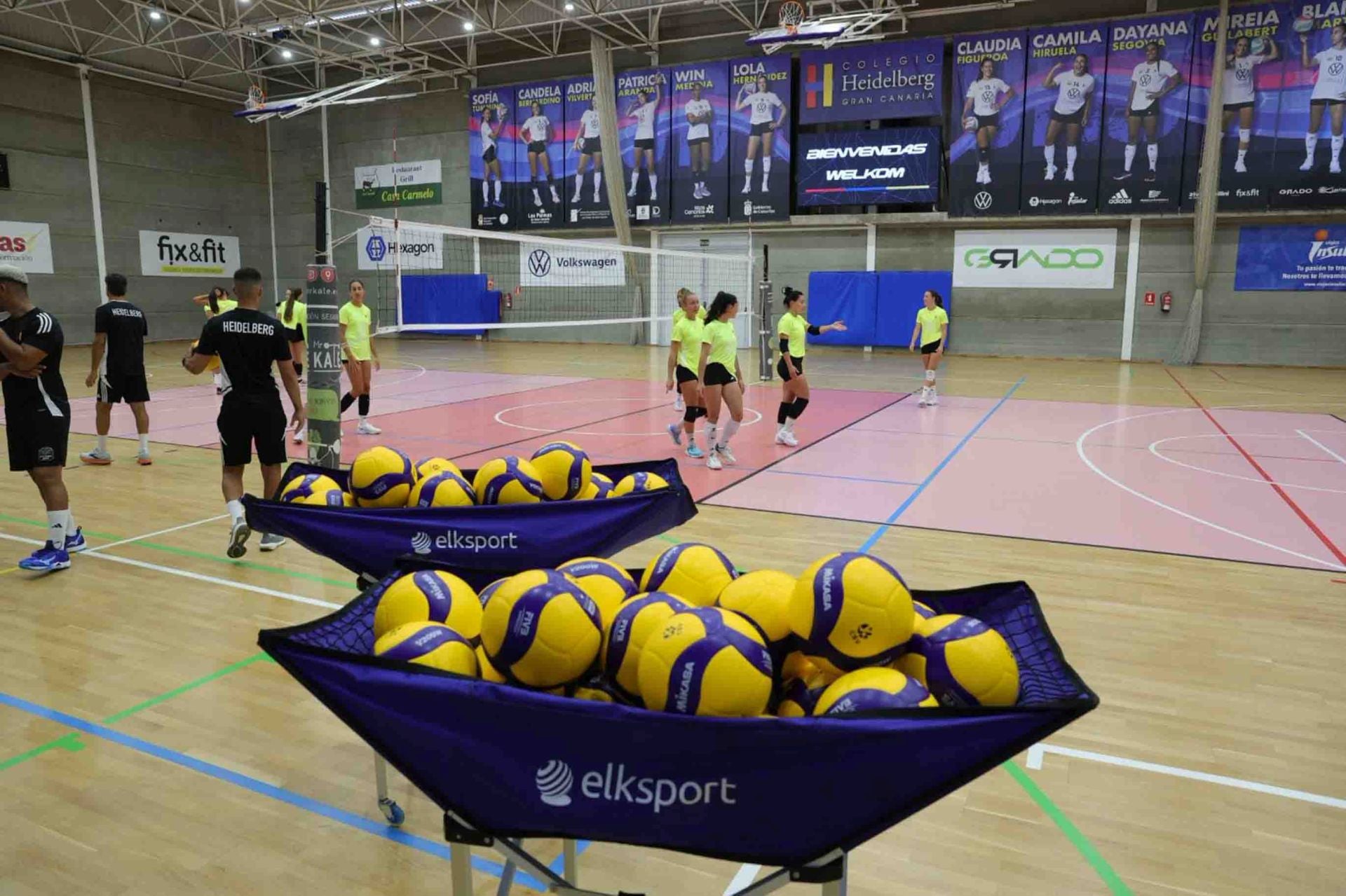 El primer entreno Heidelberg Voleibol, en imágenes