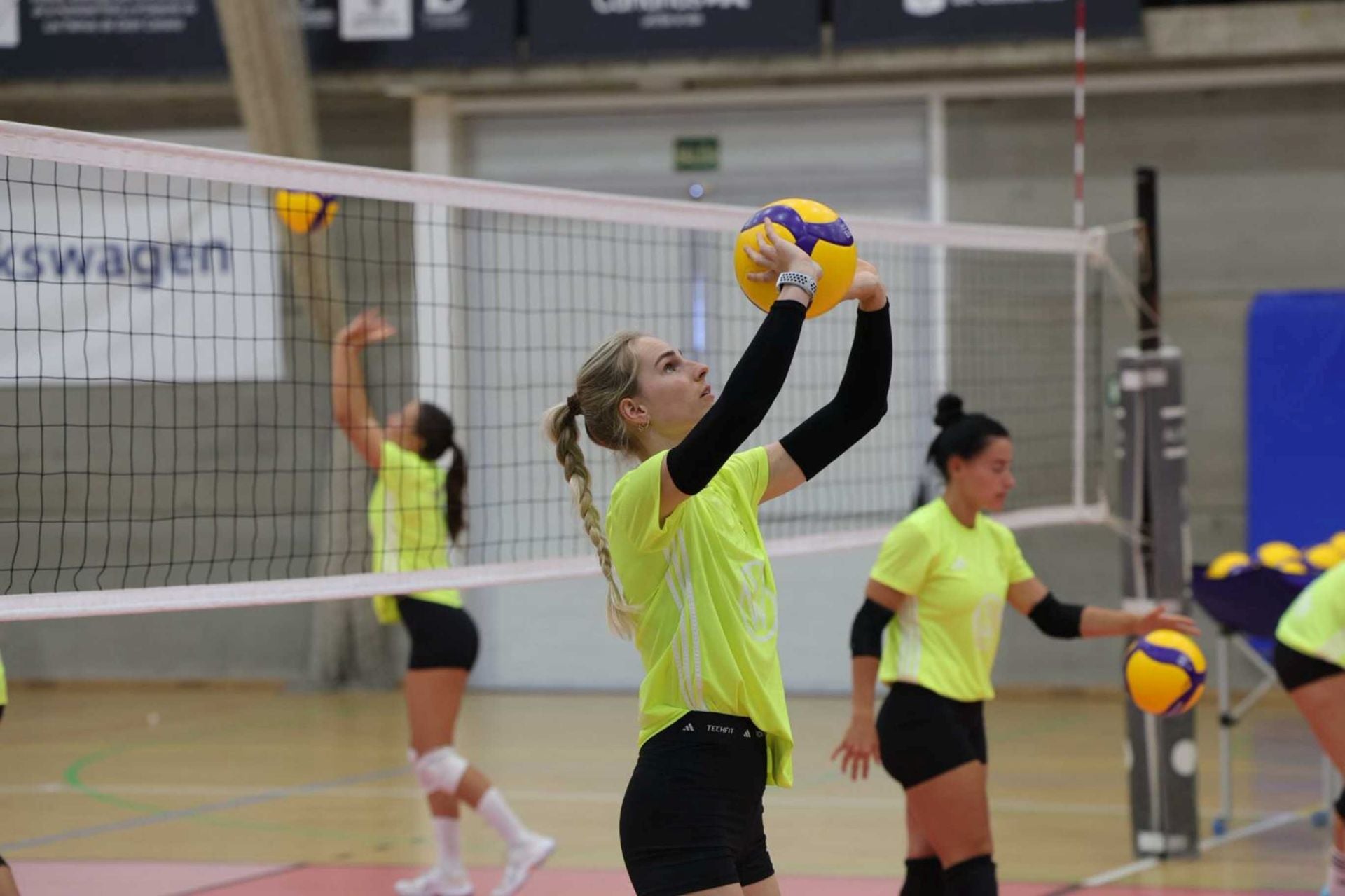 El primer entreno Heidelberg Voleibol, en imágenes