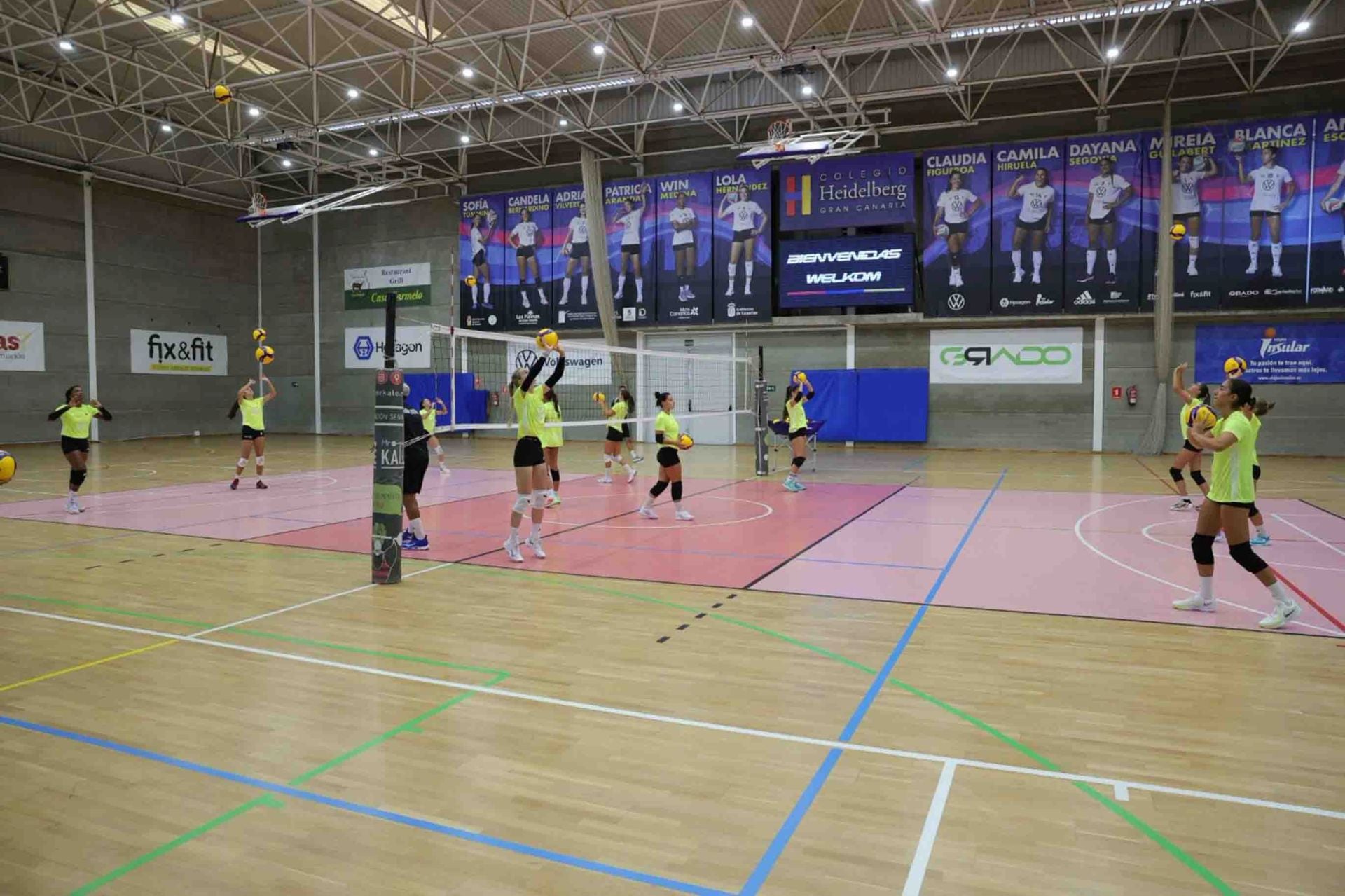 El primer entreno Heidelberg Voleibol, en imágenes