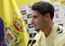 Cristian Gutiérrez, en rueda de prensa este jueves.