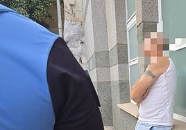 Imagen del autor de los hechos antes de ser detenido.