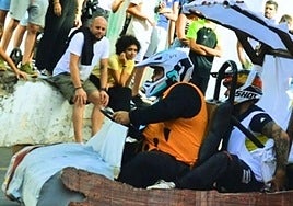 Imagen de archivo de una edición anterior de la Carrera de Carretones de San Mateo.