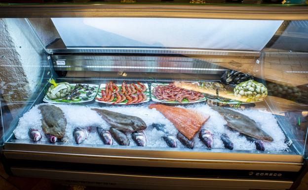 Pescado fresco del restaurante Rías Bajas.