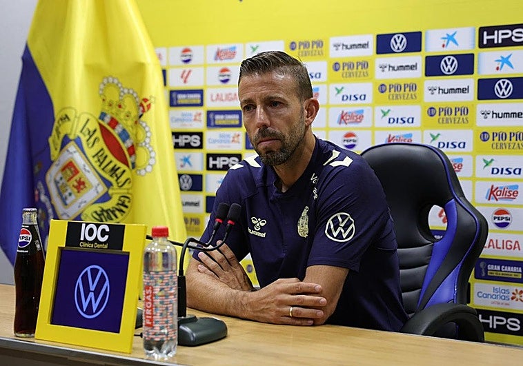Luis García en la rueda de prensa previa al partido frente al Córdoba C.F.
